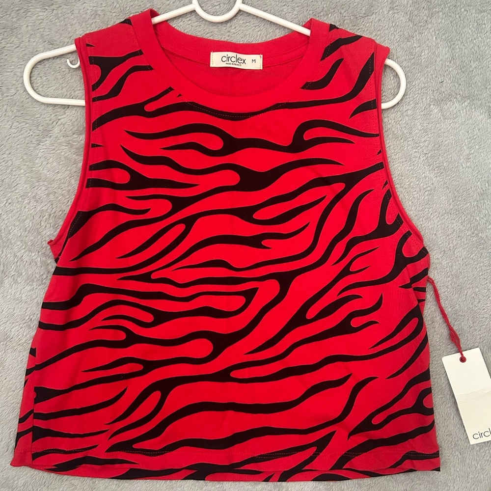 CircleX Print Sleeveless Top - Size M